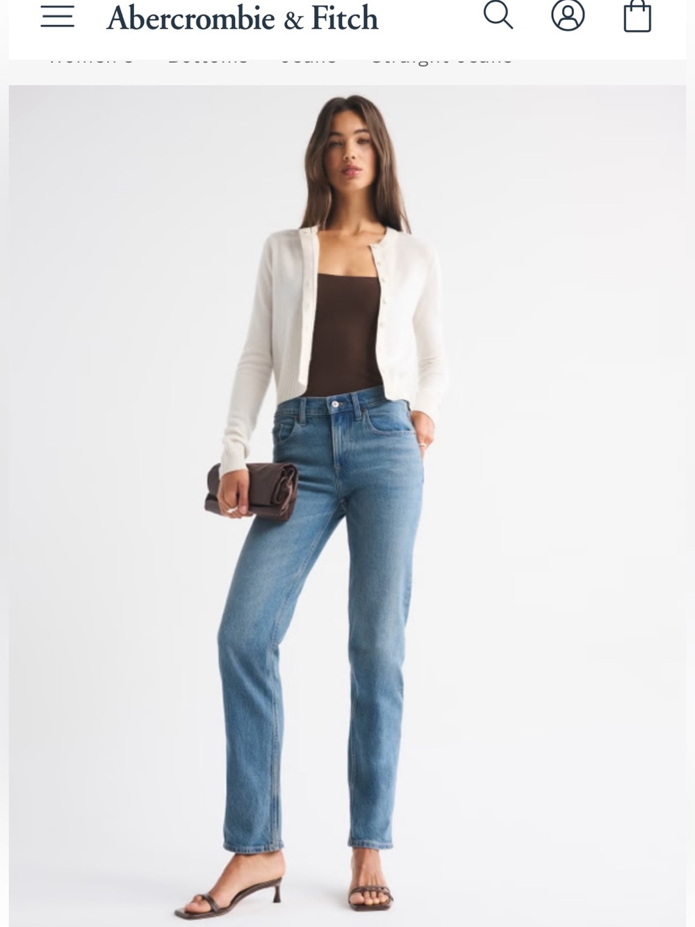 Abercrombie & Fitch size 30 90s straight Leg Jeans mid rise